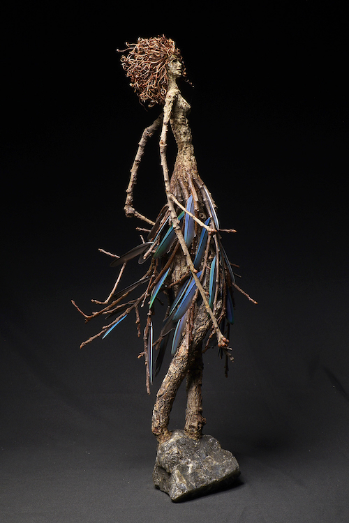 Stepping Into Destiny 20x9x7 $2000 at Hunter Wolff Gallery
